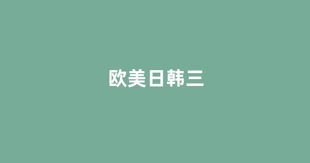 一级日韩一级欧美